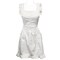 Wrapables Retro White Apron with Pockets for Cooking or Cosplay